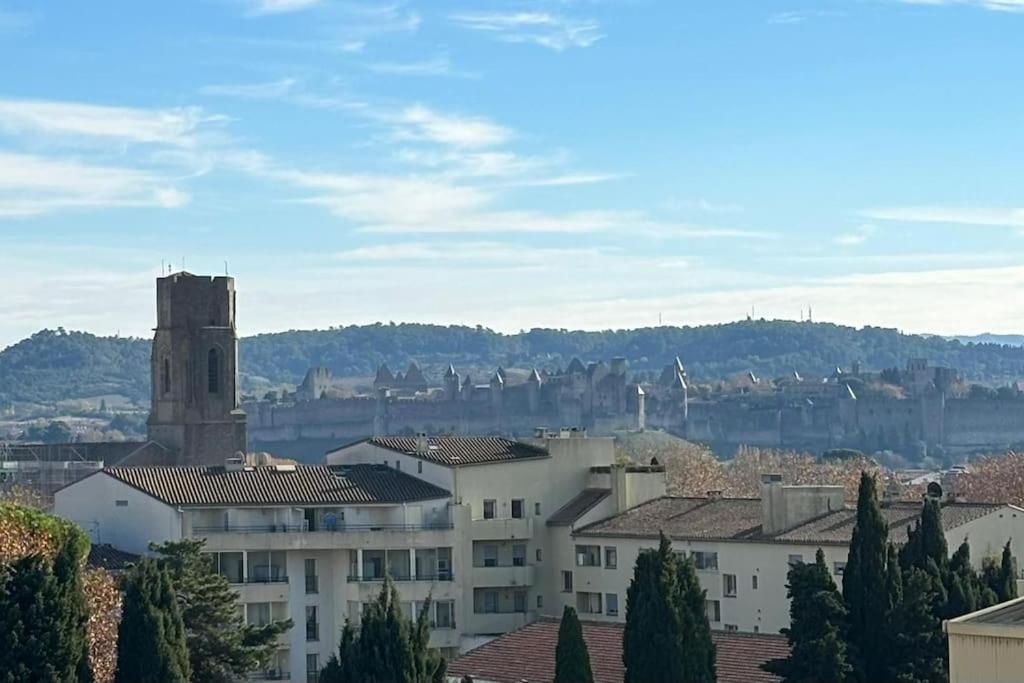 L'Horizon Cathare - Sublime Vue Cite Medievale Carcassonne Extérieur photo